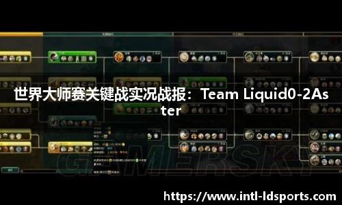 世界大师赛关键战实况战报：Team Liquid0-2Aster